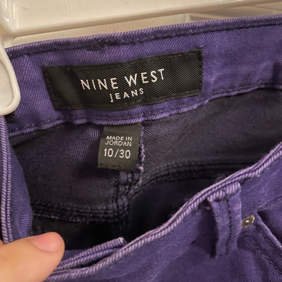 Nine West Purple Jeans | Cigarette fit | Skinny Leg | Size 10 | - Picture 5 of 7